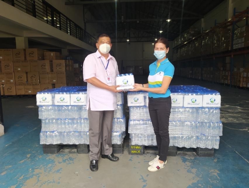 water bottles donation